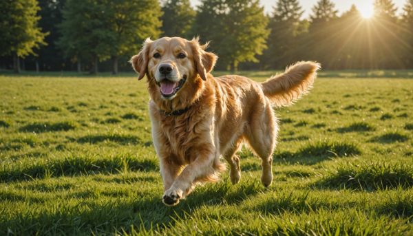 Faire courir son compagnon en toute liberté sur l herbe